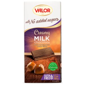 Creamy Chocolate leche con crema de avellanas x 100g Valor