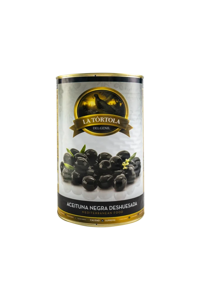 Aceituna Lata 2Kg Negra sin hueso La Tórtola