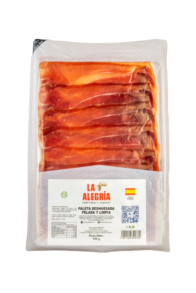 Paleta Deshuesada Pelada La Alegría