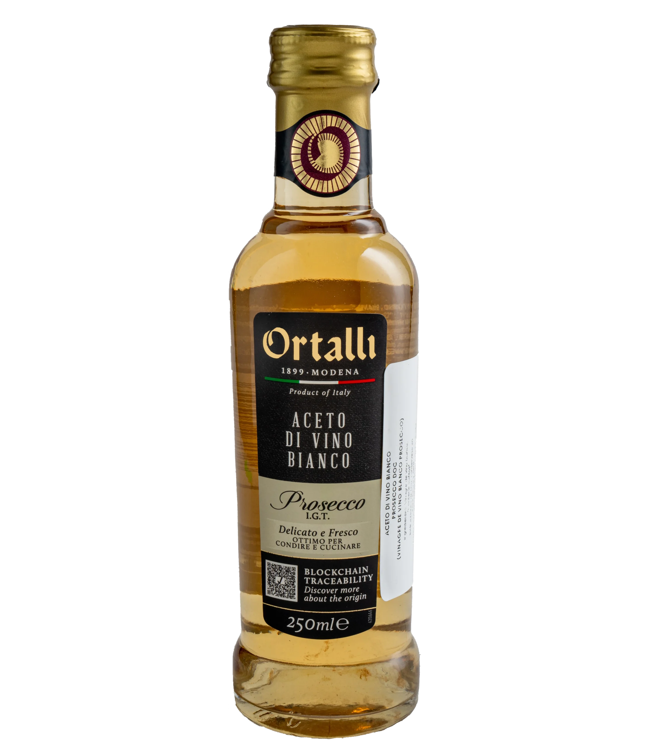 Vinagre di Vino Blanco Prosecco x 250ml Ortalli