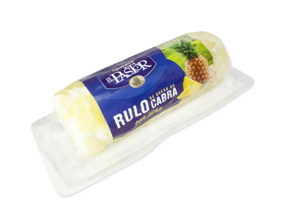Rulo de queso de cabra con piña x 110g El Pastor