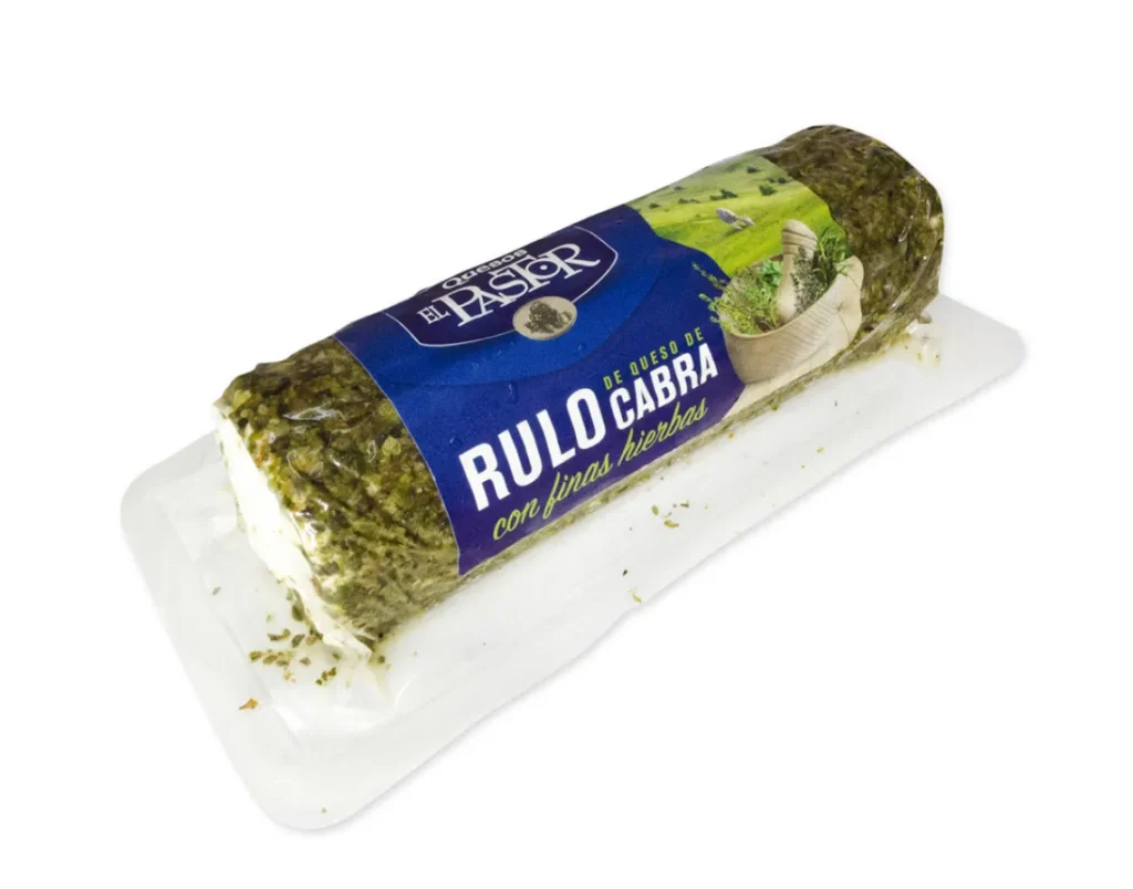 Rulo de queso de cabra con plantas aromaticas x 110g El Pastor