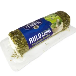 Rulo de queso de cabra con plantas aromaticas x 110g El Pastor